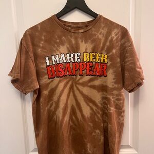 Open925 Brown Tie-Dye Funny Graphic Shirt